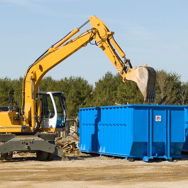 can i choose the location where the residential dumpster will be placed in Arlington VA